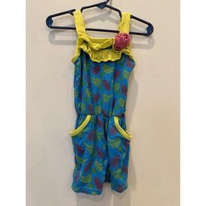 KicKee Pants Beach Umbrellas  Romper w/Pockets Toddler‎ Girls Size 2T